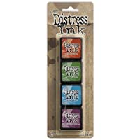 Ranger Distress Mini Ink Kits-Kit- Pack of 4- Multicolor- 5.4x2x1.7 Inches